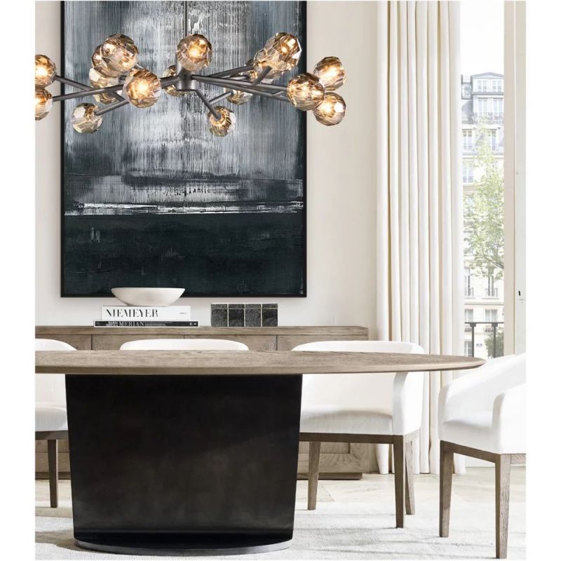 Kelly Glass Round Chandelier 72''