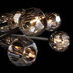 Kelly Glass Round Chandelier 48''