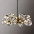 Kelly Glass Round Chandelier 24''