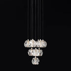 Kelly Glass Round Cluster Chandelier 14''