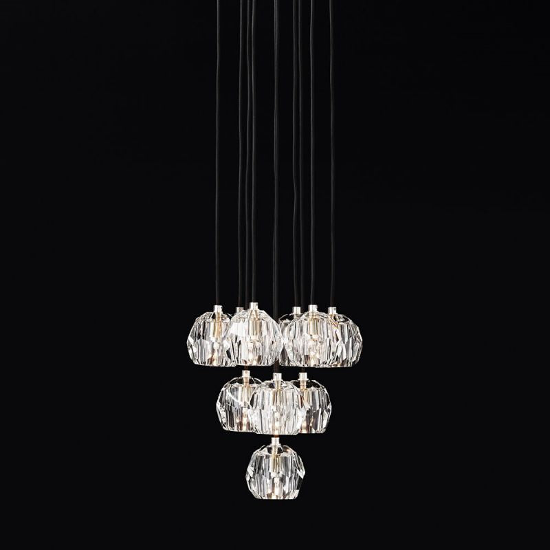 Kelly Glass Round Cluster Chandelier 14''