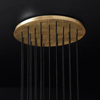 Kelly Glass Round Cluster Chandelier 24"