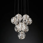 Kelly Glass Round Cluster Chandelier 14''