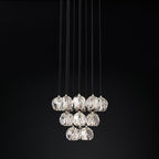 Kelly Glass Round Cluster Chandelier 19''