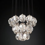 Kelly Glass Round Cluster Chandelier 19''