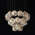 Kelly Glass Round Cluster Chandelier 24"