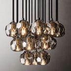 Kelly Glass Round Cluster Chandelier 19''