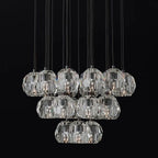 Kelly Glass Round Cluster Chandelier 24"