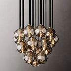 Kelly Glass Round Cluster Chandelier 19''