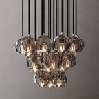 Kelly Glass Round Cluster Chandelier 19''