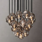 Kelly Glass Round Cluster Chandelier 19''