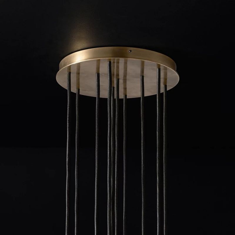 Kelly Glass Round Cluster Chandelier 14''