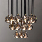 Kelly Glass Round Cluster Chandelier 24"