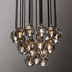 Kelly Glass Round Cluster Chandelier 24"