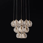 Kelly Glass Round Cluster Chandelier 19''