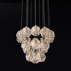 Kelly Glass Round Cluster Chandelier 19''