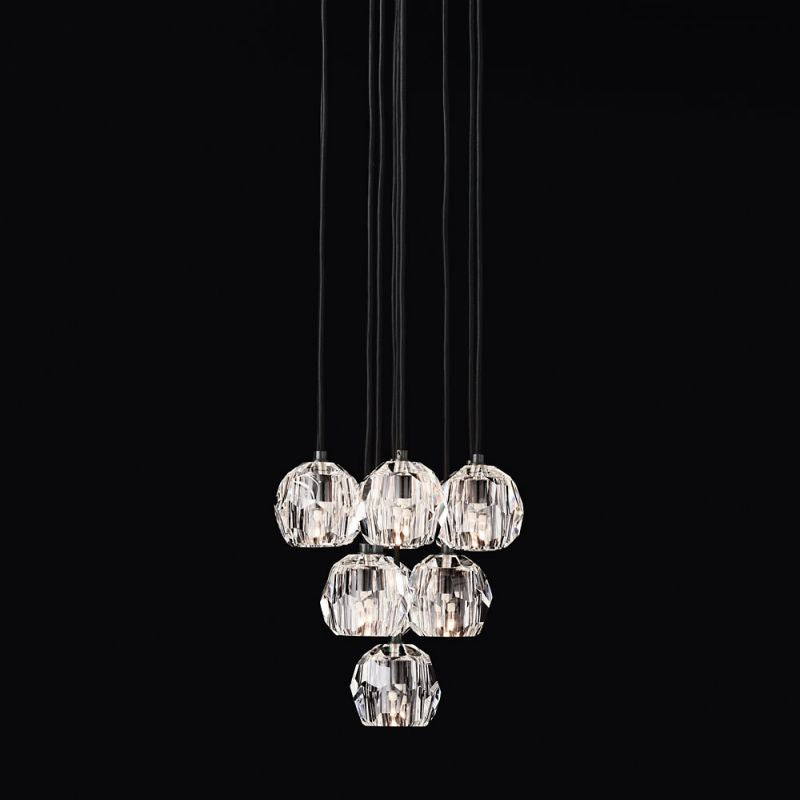 Kelly Glass Round Cluster Chandelier 14''
