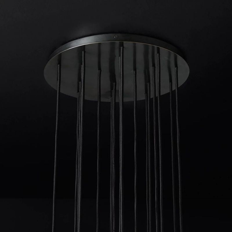 Kelly Glass Round Cluster Chandelier 19''