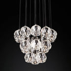 Kelly Glass Round Cluster Chandelier 19''