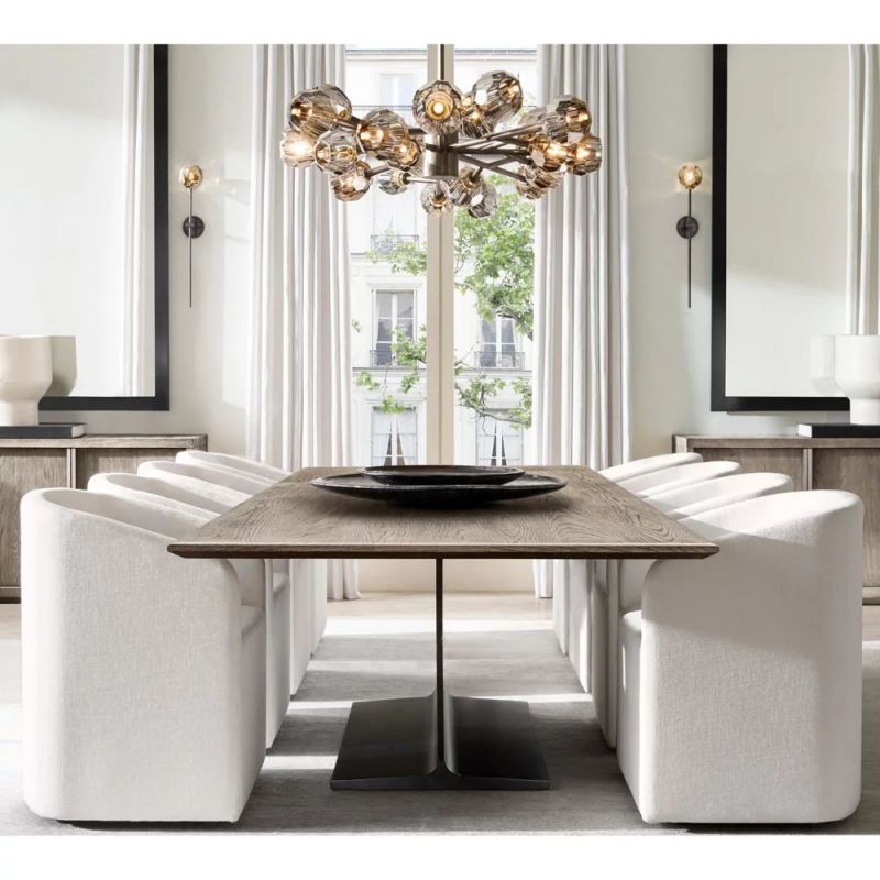 Kelly Glass Round Chandelier 60''