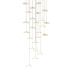 Small Acrylic Lotus Leaves LED Creative Modern Staircase Chandelier