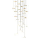 Small Acrylic Lotus Leaves LED Creative Modern Staircase Chandelier