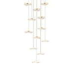 Small Acrylic Lotus Leaves LED Creative Modern Staircase Chandelier