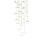 Small Acrylic Lotus Leaves LED Creative Modern Staircase Chandelier