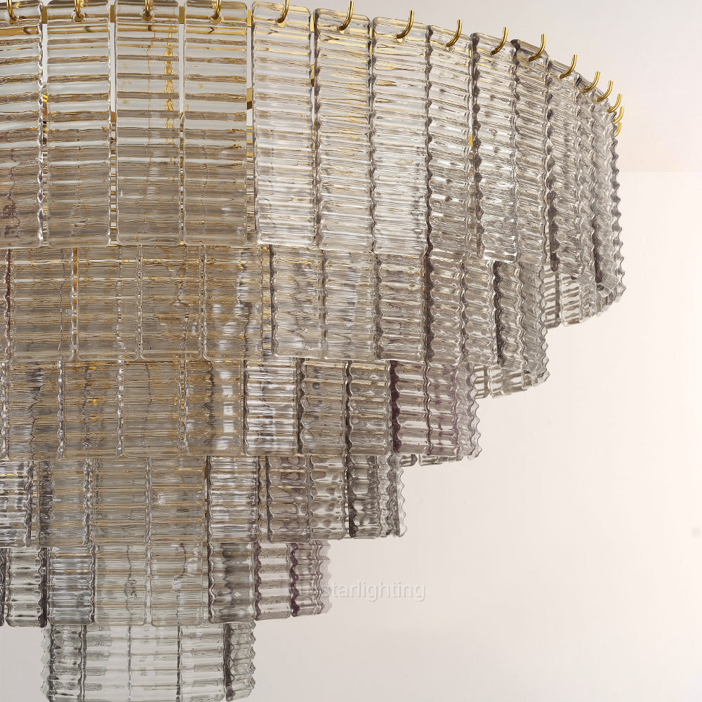 Chan Smoke Round Chandelier 41"
