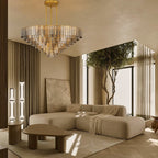 Chan Smoke Round Chandelier 65"
