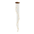 Staircase Chandelier Ideas Art Ceramic Flower Ceiling Light