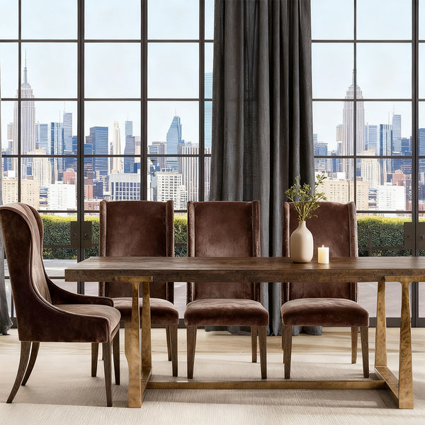 T-Brace Extension Dining Table