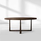 T-Brace Round Dining Table