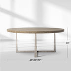 T-Brace Round Dining Table