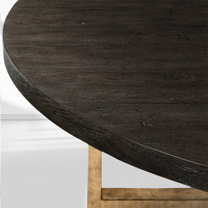 T-Brace Round Dining Table