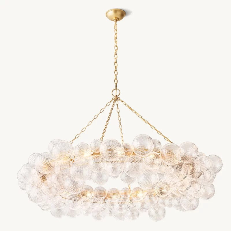 Talia Ring Glass Ball Chandelier 54"