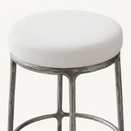 Thadeus Backless Fabric Swivel Bar and Counter Stool Living Room