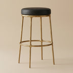 Thadeus Backless Fabric Swivel Bar and Counter Stool Living Room