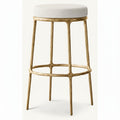 Thadeus Backless Fabric Swivel Bar and Counter Stool Living Room