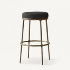 Thadeus Backless Fabric Swivel Bar and Counter Stool Living Room
