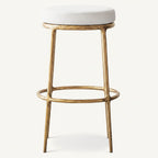 Thadeus Backless Fabric Swivel Bar and Counter Stool Living Room