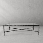 Thaddeus Glass Top Rectangular Glass Coffee Table