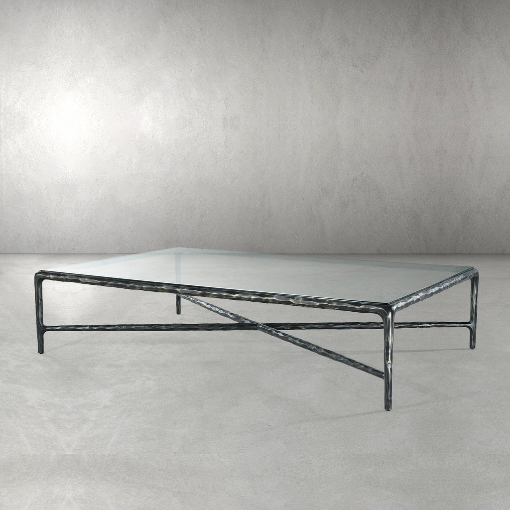 Thaddeus Glass Top Rectangular Glass Coffee Table