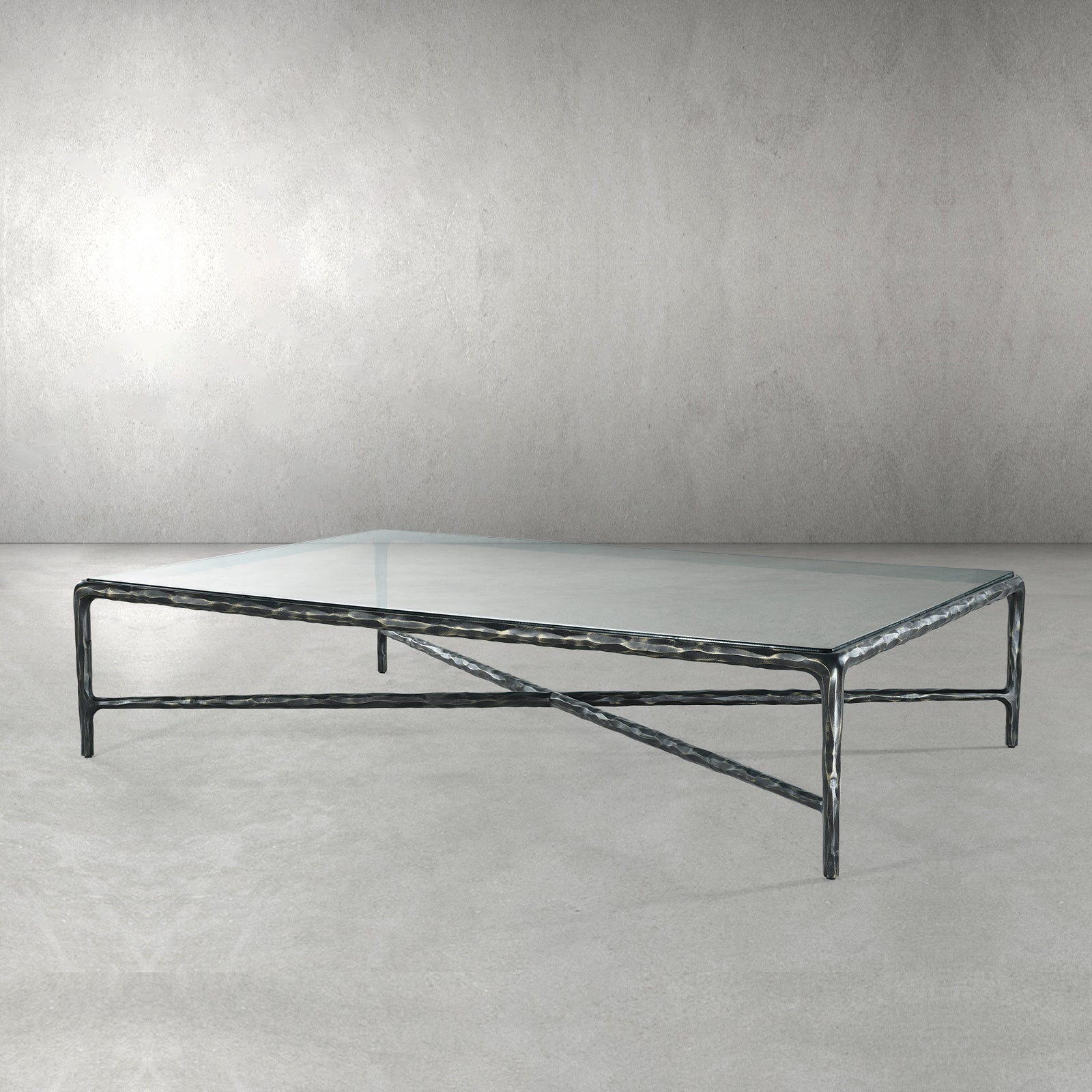 Thaddeus Glass Top Rectangular Glass Coffee Table