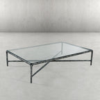 Thaddeus Glass Top Rectangular Glass Coffee Table