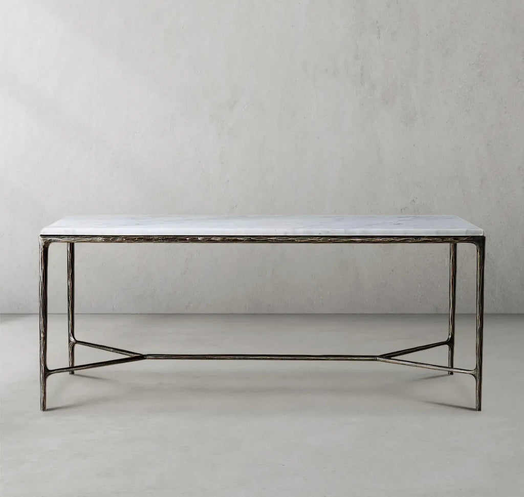 Thaddeus Rectangle Marble Desk