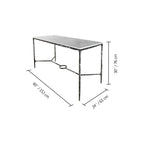 Thaddeus Rectangle Marble Desk