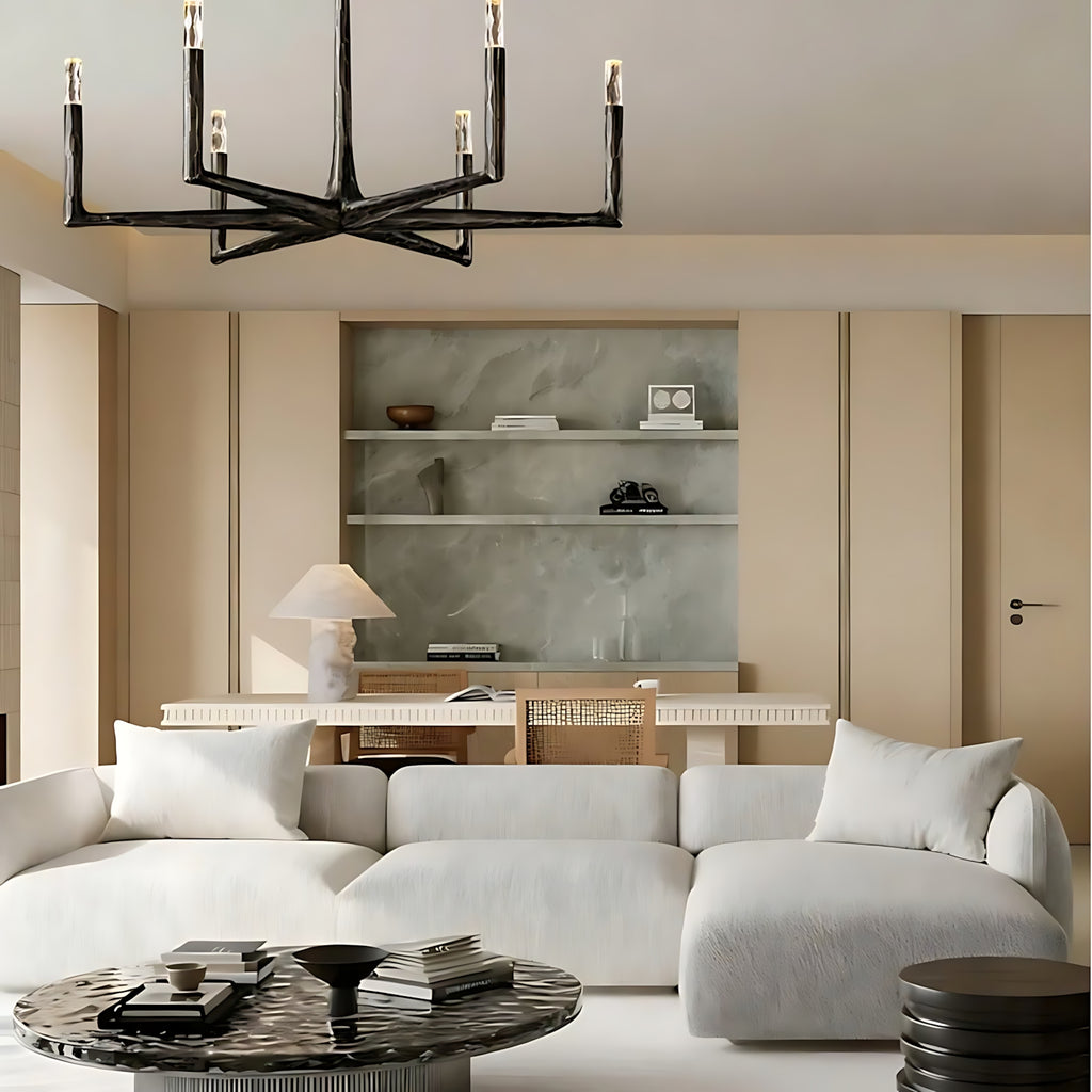 Thaddeus Round Chandelier 48'', Upscale Lighting Fixtures