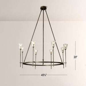 Torcha Round Chandelier 46"