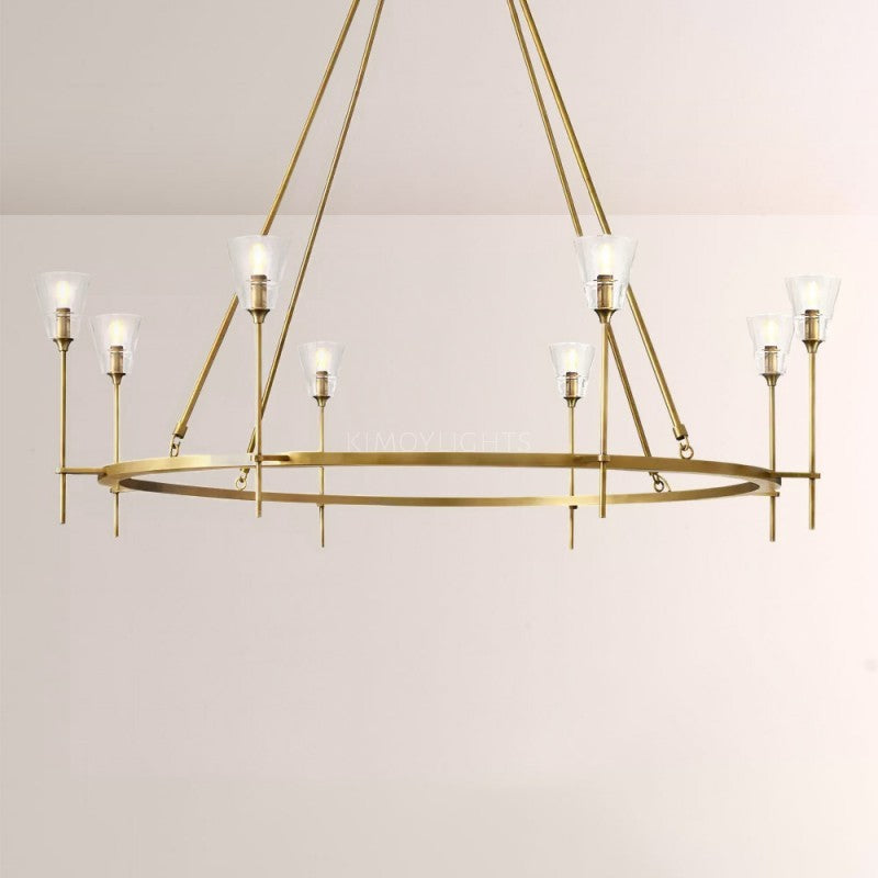 Torcha Round Chandelier 58"